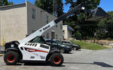 2021 BOBCAT V519 5500 LB DIESEL TELESCOPIC FORKLIFT TELEHANDLER PNEUMATIC ENCLOSED CAB 4WD SEVERE DUTY FORKS AND BUCKET 32 HOURS STOCK # BF9851169-FBMD - United Lift Equipment LLC