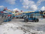 2012 GENIE S65 TELESCOPIC STRAIGHT BOOM LIFT AERIAL LIFT WITH JIB ARM 65' REACH DIESEL 4WD 2829 HOURS STOCK # BF9246549-HLNY - United Lift Used & New Forklift Telehandler Scissor Lift Boomlift