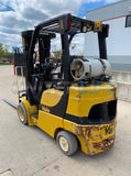 2013 YALE GLC060VX 6000 LB LP GAS FORKLIFT CUSHION 84/240" QUAD MAST SIDE SHIFTER 4609 HOURS STOCK # BF9252549-RIL - United Lift Used & New Forklift Telehandler Scissor Lift Boomlift