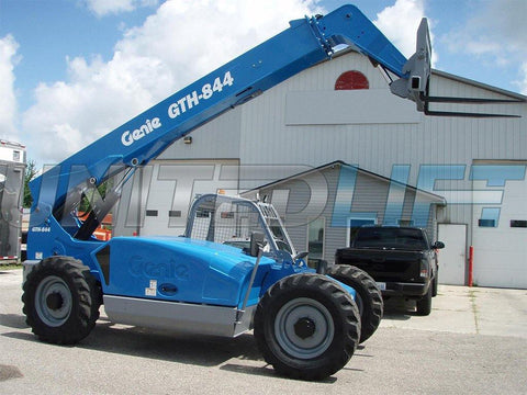 2013 GENIE GTH844 8000 LB DIESEL TELESCOPIC FORKLIFT TELEHANDLER PNEUMATIC 4WD AUXILIARY HYDRAULICS 2300 HOURS STOCK # BF923009-EEMI - United Lift Used & New Forklift Telehandler Scissor Lift Boomlift