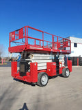 2015 MEC 6092RT 60' REACH SCISSOR LIFT DIESEL 1000 HOURS STOCK # BF9500289-RIL - United Lift Used & New Forklift Telehandler Scissor Lift Boomlift