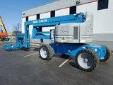2011 GENIE Z60/34 ARTICULATING BOOM LIFT AERIAL LIFT WITH JIB ARM 60' REACH DUAL FUEL 3310 HOURS STOCK # BF9257339-RIL - United Lift Equipment LLC