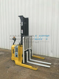 2009 YALE MSW040SEN24TV087 4000 LB ELECTRIC FORKLIFT WALKIE STACKER CUSHION 87/130 2 STAGE MAST SIDE SHIFTER 3649 HOURS STOCK # 6426-117726-ARB - United Lift Used & New Forklift Telehandler Scissor Lift Boomlift