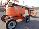 2013 JLG 340AJ ARTICULATING BOOM LIFT AERIAL LIFT WITH JIB ARM 45' REACH KUBOTA DIESEL 4WD SKYPOWER 1692 HOURS STOCK # BF9295159-VAOH - United Lift Equipment LLC