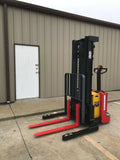 2010 RAYMOND RSS40 4000 LB ELECTRIC FORKLIFT 86/128" 2 STAGE MAST WALKIE STACKER CUSHION SIDE SHIFTER 11193 HOURS STOCK # BF967409-ARB - United Lift Used & New Forklift Telehandler Scissor Lift Boomlift
