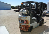 NISSAN 2A24LV 5000 LB LP GAS FORKLIFT CUSHION TIRE 82/187 3 STAGE MAST 9400 HOURS STOCK # BF9P1734-MIL - United Lift Used & New Forklift Telehandler Scissor Lift Boomlift