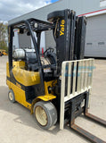 2013 YALE GLC060VX 6000 LB LP GAS FORKLIFT CUSHION 84/240" QUAD MAST SIDE SHIFTER 4609 HOURS STOCK # BF9252549-RIL - United Lift Used & New Forklift Telehandler Scissor Lift Boomlift