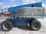 2012 GENIE S65 TELESCOPIC STRAIGHT BOOM LIFT AERIAL LIFT WITH JIB ARM 65' REACH DIESEL 4WD 2829 HOURS STOCK # BF9246549-HLNY - United Lift Used & New Forklift Telehandler Scissor Lift Boomlift