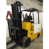 YALE ERC100 10000 LB 36 VOLT ELECTRIC FORKLIFT CUSHION 110/150 3 STAGE MAST SIDE SHIFTER STOCK # BF853703-FTWIB - United Lift Used & New Forklift Telehandler Scissor Lift Boomlift