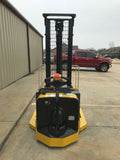 2010 YALE MSW040SFN24TV087 4000 LB ELECTRIC FORKLIFT WALKIE STACKER CUSHION 87/130" 2 STAGE MAST SIDE SHIFTER 2459 HOURS STOCK # BF972689-ARB - United Lift Used & New Forklift Telehandler Scissor Lift Boomlift
