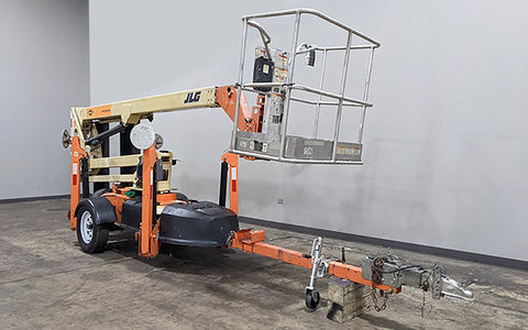 2014 JLG T350 TOWABLE BOOM LIFT AERIAL LIFT 35' REACH ELECTRIC 4WD HYDRAULIC OUTRIGGERS STOCK # BF9254139-ILIL - United Lift Used & New Forklift Telehandler Scissor Lift Boomlift