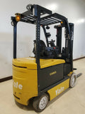 2013 YALE ERC065VGN 6500 LB 48 VOLT ELECTRIC FORKLIFT 88/187" 3 STAGE MAST SIDE SHIFTER 4120 HOURS STOCK # BF9258379-RIL - United Lift Equipment LLC