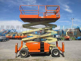 2011 JLG 4394RT SCISSOR LIFT 43' REACH DIESEL ROUGH TERRAIN 4WD OUTRIGGERS 1238 HOURS STOCK # BF9005529-HLNY - United Lift Used & New Forklift Telehandler Scissor Lift Boomlift