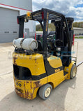 2013 YALE GLC060VX 6000 LB LP GAS FORKLIFT CUSHION 84/240" QUAD MAST SIDE SHIFTER 4609 HOURS STOCK # BF9252549-RIL - United Lift Used & New Forklift Telehandler Scissor Lift Boomlift