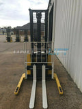 2009 YALE MSW040SEN24TV087 4000 LB ELECTRIC FORKLIFT WALKIE STACKER CUSHION 87/130 2 STAGE MAST SIDE SHIFTER 3649 HOURS STOCK # 6426-117726-ARB - United Lift Used & New Forklift Telehandler Scissor Lift Boomlift