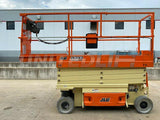 2015 JLG 2632ES SCISSOR LIFT 500 LB 26' REACH ELECTRIC WITH DECK EXTENSION 133 HOURS STOCK # BF9141419-RIL - United Lift Used & New Forklift Telehandler Scissor Lift Boomlift