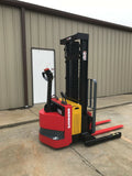 2010 RAYMOND RSS40 4000 LB ELECTRIC FORKLIFT 86/128" 2 STAGE MAST WALKIE STACKER CUSHION SIDE SHIFTER 11193 HOURS STOCK # BF967409-ARB - United Lift Used & New Forklift Telehandler Scissor Lift Boomlift