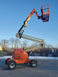 2013 JLG 450A ARTICULATING BOOM LIFT AERIAL LIFT WITH JIB ARM 45' REACH DIESEL 4WD 1674 HOURS STOCK # BF9975669-RIL - United Lift Used & New Forklift Telehandler Scissor Lift Boomlift