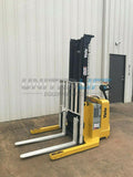 2005 YALE MSW040SEN24TV087 4000 LB ELECTRIC FORKLIFT WALKIE STACKER CUSHION 87/130 2 STAGE MAST SIDE SHIFTER 2852 HOURS STOCK # 5228-117915-ARB - United Lift Used & New Forklift Telehandler Scissor Lift Boomlift