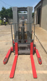 2002 RAYMOND DSX40 4000 LB ELECTRIC FORKLIFT WALKIE STACKER 72/150" 3 STAGE MAST CUSHION SIDE SHIFTER 10733 HOURS STOCK # BF956529-ARB - United Lift Used & New Forklift Telehandler Scissor Lift Boomlift