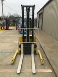 2009 YALE MSW040SFN24TV087 4000 LB ELECTRIC FORKLIFT WALKIE STACKER CUSHION 87/130" 2 STAGE MAST SIDE SHIFTER 3432 HOURS STOCK # BF964309-ARB - United Lift Used & New Forklift Telehandler Scissor Lift Boomlift