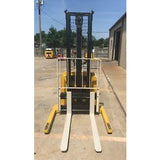 2004 YALE MSW040SEN24TV087 4000 LB ELECTRIC FORKLIFT WALKIE STACKER CUSHION 87/130 2 STAGE MAST 507 HOURS STOCK # BF956019-ARB - United Lift Used & New Forklift Telehandler Scissor Lift Boomlift