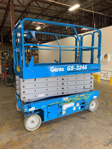 2009 GENIE GS3246 SCISSOR LIFT 32' REACH ELECTRIC SMOOTH CUSHION TIRES STOCK # BF969123-ATLMD - United Lift Used & New Forklift Telehandler Scissor Lift Boomlift