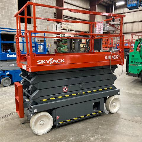 2012 SKYJACK SJ4632 SCISSOR LIFT 32' REACH ELECTRIC SMOOTH CUSHION TIRES 355 HOURS STOCK # BF998529-WIB - United Lift Equipment LLC