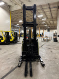 2016 YALE NDR035EB 3500 LB DEEP REACH 48" SCISSOR ELECTRIC FORKLIFT 131/302" 3 STAGE MAST SIDE SHIFTER STOCK # BF9195619-BUF - United Lift Equipment LLC
