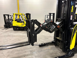 2016 YALE NDR035EB 3500 LB DEEP REACH 48" SCISSOR ELECTRIC FORKLIFT 131/302" 3 STAGE MAST SIDE SHIFTER STOCK # BF9195619-BUF - United Lift Equipment LLC