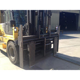 2016 HYUNDAI 180D 40000 LB DIESEL FORKLIFT PNEUMATIC 178"" 2 STAGE MAST SIDE SHIFT FORK POSITIONER ENCLOSED CAB HEAT AC STOCK # BF91189-LVAL - United Lift Used & New Forklift Telehandler Scissor Lift Boomlift