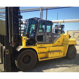 2016 HYUNDAI 180D 40000 LB DIESEL FORKLIFT PNEUMATIC 178"" 2 STAGE MAST SIDE SHIFT FORK POSITIONER ENCLOSED CAB HEAT AC STOCK # BF91189-LVAL - United Lift Used & New Forklift Telehandler Scissor Lift Boomlift