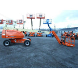 2008 JLG 460SJ TELESCOPIC BOOM LIFT AERIAL LIFT WITH JIB ARM 46' REACH DIESEL 4WD STOCK 3899 HOURS # BF9319289-399-BNY - United Lift Used & New Forklift Telehandler Scissor Lift Boomlift