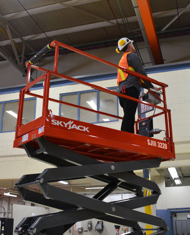 2021 SKYJACK SJIII 3220 SCISSOR LIFT 20' REACH ELECTRIC CUSHION TIRES 900 lb CAPACITY BRAND NEW STOCK # BF9117129-BUF - United Lift Equipment LLC