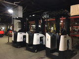 2017 CROWN RR5725-35 3500 LB 24 VOLT ELECTRIC REACH FORKLIFT 95/214" 3 STAGE MAST 6853 HOURS STOCK # BF9171149-BSOH - United Lift Equipment LLC
