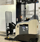 2017 CROWN RR5795S-45 4500 LB 36 VOLT ELECTRIC REACH FORKLIFT 119/270" 3 STAGE MAST SIDE SHIFTER 10611 HOURS STOCK # BF9249789-BUFEB - United Lift Equipment LLC