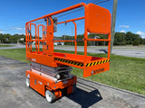 BRAND NEW 2022/2023 SNORKEL S3219E SCISSOR LIFT 19' REACH ELECTRIC SMOOTH CUSHION TIRES ONBOARD CHARGER STOCK # BF9125179-PAB - United Lift Equipment LLC