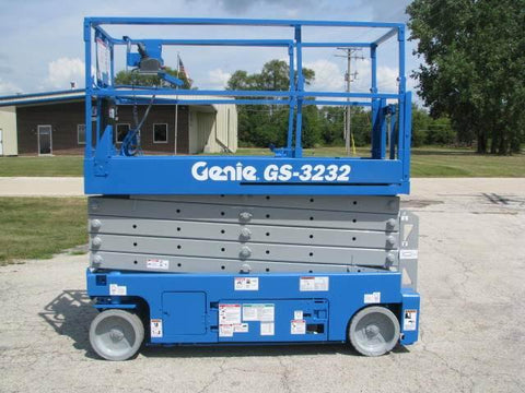 2011 GENIE GS3232 SCISSOR LIFT 32' REACH ELECTRIC SMOOTH CUSHION TIRES 278 HOURS STOCK # BF993549-WIB - United Lift Used & New Forklift Telehandler Scissor Lift Boomlift