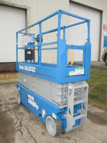 2013 GENIE GS2632 SCISSOR LIFT 26' REACH ELECTRIC SMOOTH CUSHION TIRES 267 HOURS STOCK # BF963549-WIB - United Lift Used & New Forklift Telehandler Scissor Lift Boomlift