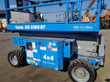 2013 GENIE GS3369RT DUAL FUEL ROUGH TERRAIN SCISSOR LIFT 33′ REACH 4WD 860 HOURS STOCK # BF9275149-VAOH - United Lift Equipment LLC