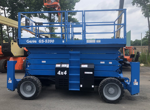 2016 GENIE GS5390RT SCISSOR LIFT 53' REACH DUAL FUEL ROUGH TERRAIN 4WD 985 HOURS STOCK # BF9498359-NLEQ - United Lift Equipment LLC