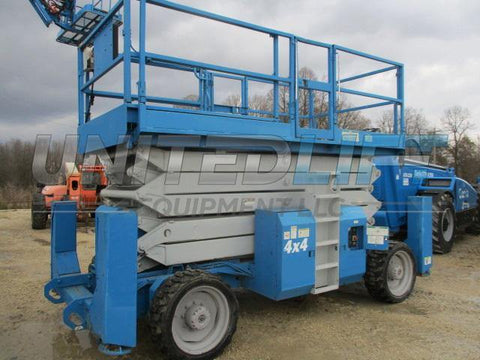 2002 GENIE GS5390RT SCISSOR LIFT 53' REACH DUAL FUEL ROUGH TERRAIN 4WD 2181 HOURS STOCK # BF9135529-WIB - United Lift Used & New Forklift Telehandler Scissor Lift Boomlift