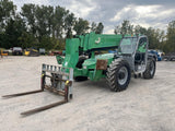 2013 GENIE GTH1056 10000 LB DIESEL TELESCOPIC FORKLIFT TELEHANDLER PNEUMATIC 4WD AUXILIARY HYDRAULICS TILT CARRIAGE 2951 HOURS STOCK # BF9751179- BUF - United Lift Equipment LLC