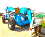 2006 GENIE GTH-1056 10000 LB DIESEL TELESCOPIC FORKLIFT TELEHANDLER OPEN CAB PNEUMATIC 4WD AUXILIARY HYDRAULICS STOCK # BF9451889-BUF - United Lift Equipment LLC