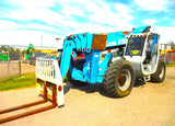 2006 GENIE GTH-1056 10000 LB DIESEL TELESCOPIC FORKLIFT TELEHANDLER OPEN CAB PNEUMATIC 4WD AUXILIARY HYDRAULICS STOCK # BF9451889-BUF - United Lift Equipment LLC