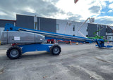 2011 GENIE S125 TELESCOPIC STRAIGHT BOOM LIFT AERIAL LIFT WITH JIB ARM 125' REACH DIESEL 4WD 3453 HOURS STOCK # BF9685179-NLPA - United Lift Equipment LLC