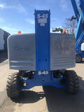 2006 GENIE S45 TELESCOPIC STRAIGHT BOOM LIFT AERIAL LIFT WITH JIB ARM 45' REACH DIESEL 4WD 2025 HOURS STOCK # BF9498749-NLPA - United Lift Equipment LLC