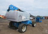 2004 GENIE S65 TELESCOPIC STRAIGHT BOOM LIFT AERIAL LIFT WITH JIB ARM 65' REACH DIESEL 4WD 5732 HOURS STOCK # BF9148579-WIB - United Lift Used & New Forklift Telehandler Scissor Lift Boomlift