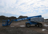 2004 GENIE S65 TELESCOPIC STRAIGHT BOOM LIFT AERIAL LIFT WITH JIB ARM 65' REACH DIESEL 4WD 5732 HOURS STOCK # BF9148579-WIB - United Lift Used & New Forklift Telehandler Scissor Lift Boomlift