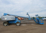 2004 GENIE S65 TELESCOPIC STRAIGHT BOOM LIFT AERIAL LIFT WITH JIB ARM 65' REACH DIESEL 4WD 5732 HOURS STOCK # BF9148579-WIB - United Lift Used & New Forklift Telehandler Scissor Lift Boomlift